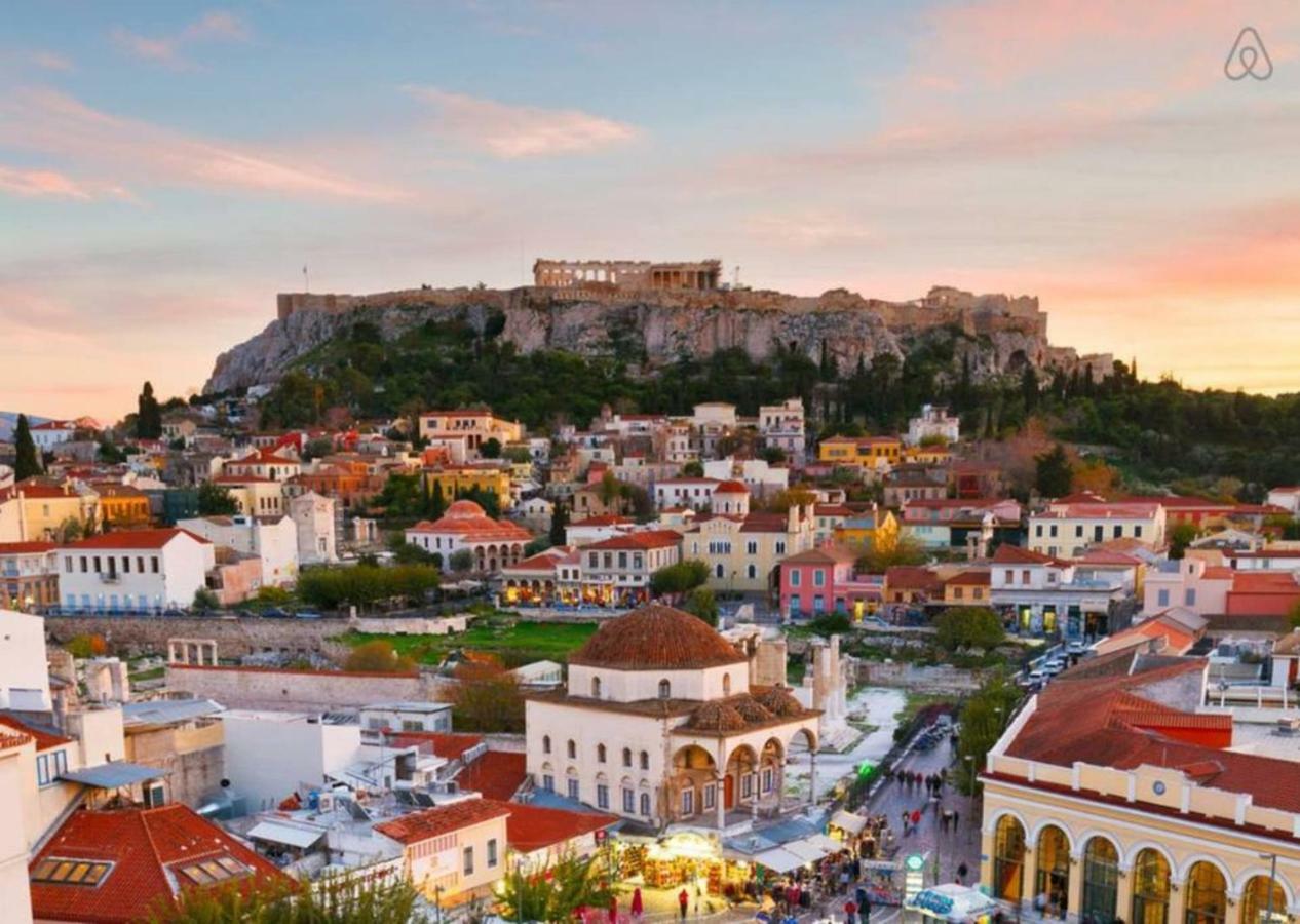 Ferienwohnung Boho House With Acropolis View! Athen Exterior foto