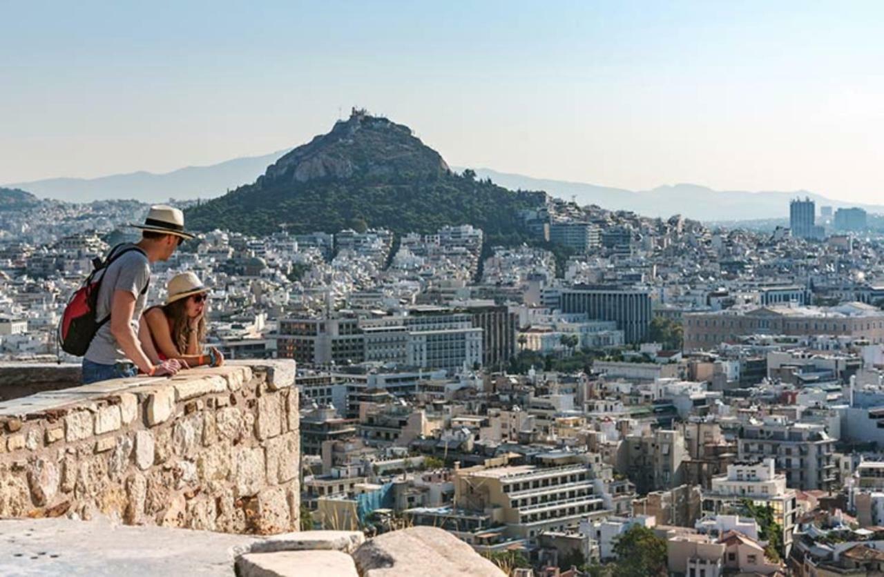 Ferienwohnung Boho House With Acropolis View! Athen Exterior foto
